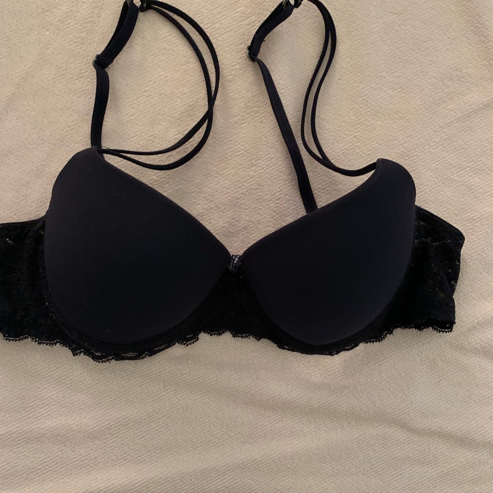 Gilly Hicks Navy Blue Push-up Bra